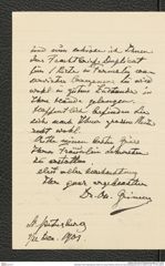 Nachlass Franz Steindachner, Brief von Oscar Andrevic Grimm an Franz Steindachner (22.12.1903), Inv.Nr. 177.02, Seite 2